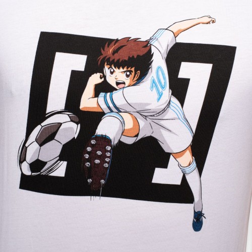 T-Shirt homme Captain Tsubasa Blanc