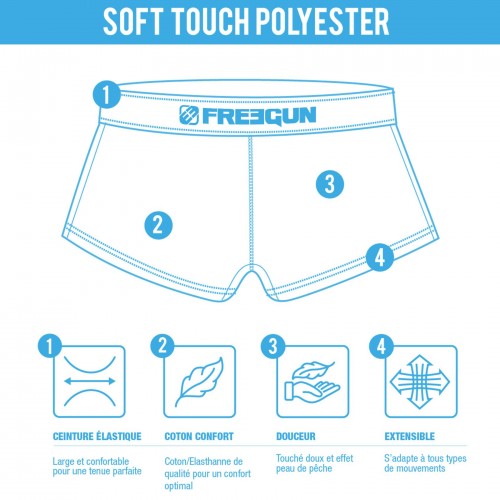Pack of 4 girl's Soft Touch Fine Boxers