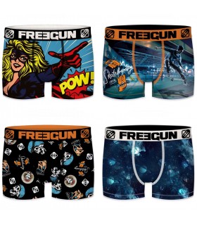 Pack of 4 men's Heroes, Skate and Space Boxers