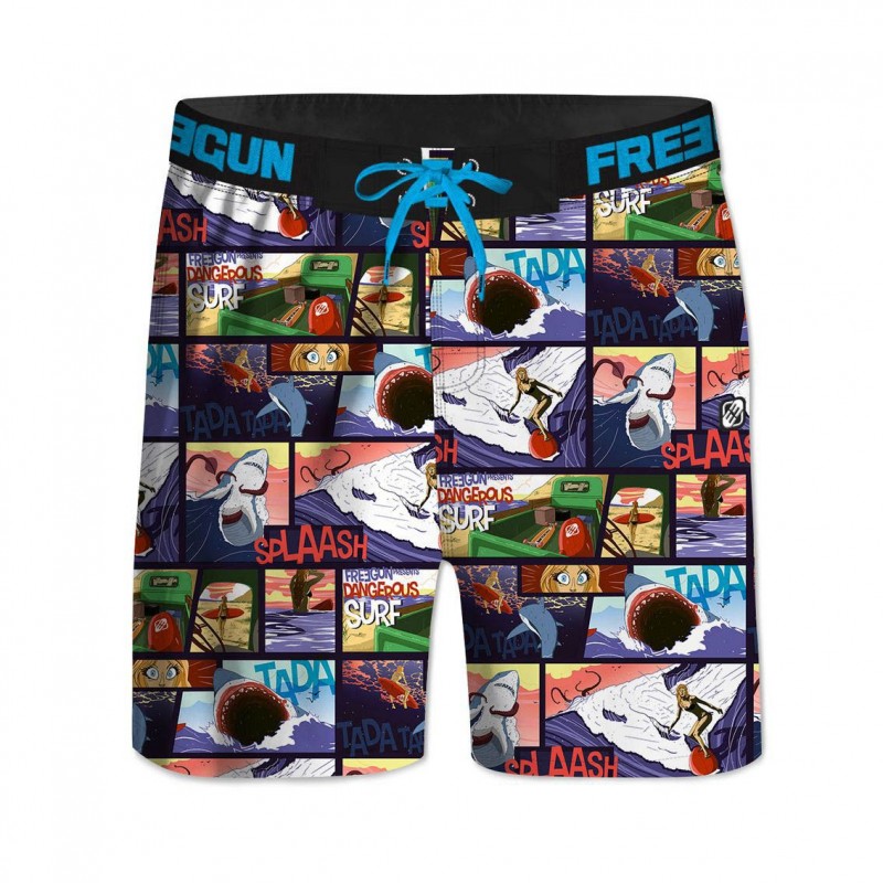 Boardshort boy woven belt Story Freegun - 1