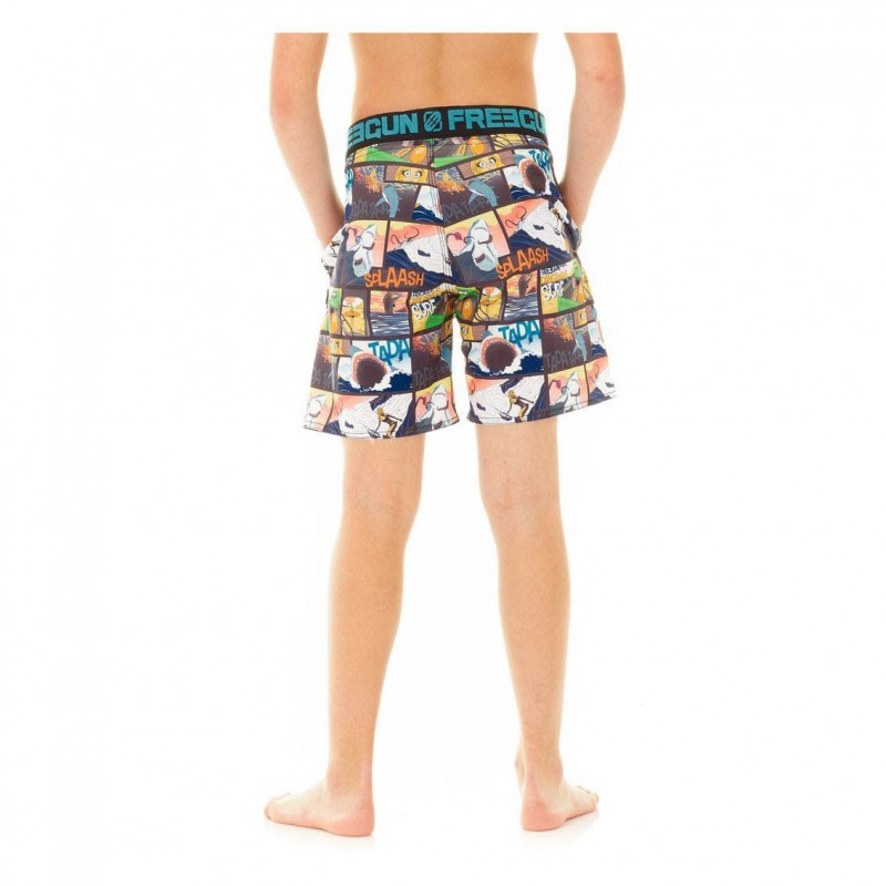 Boardshort Freegun long garçon ceinture tissée Story Freegun - 4