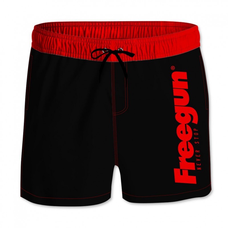 Boardshort Freegun Court Freegun garçon ceinture élastique et colorée Freegun - 1