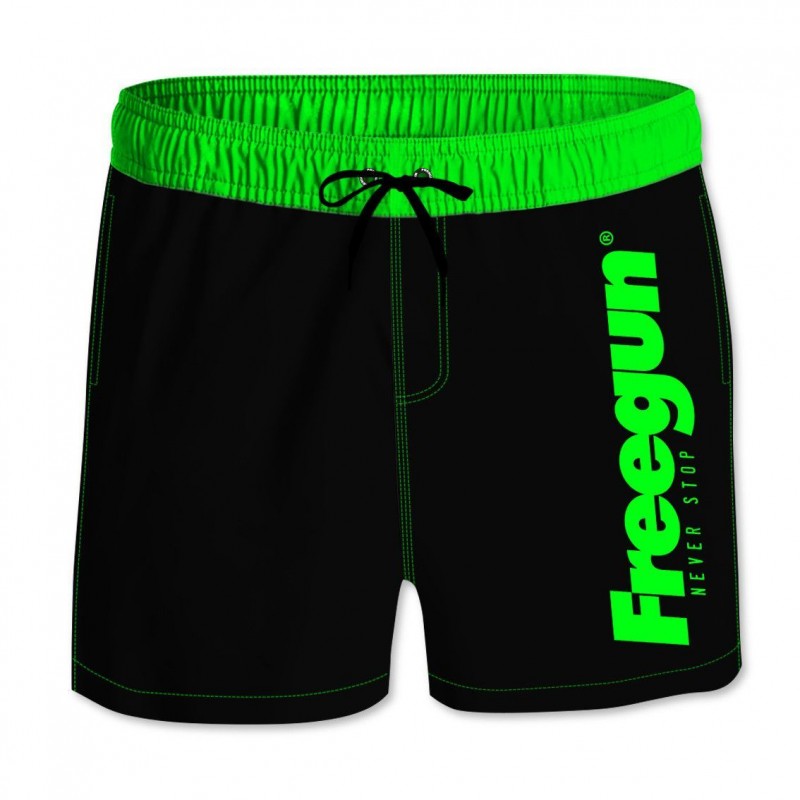 Boy's Boardshort elastic and colorful belt Freegun - 1