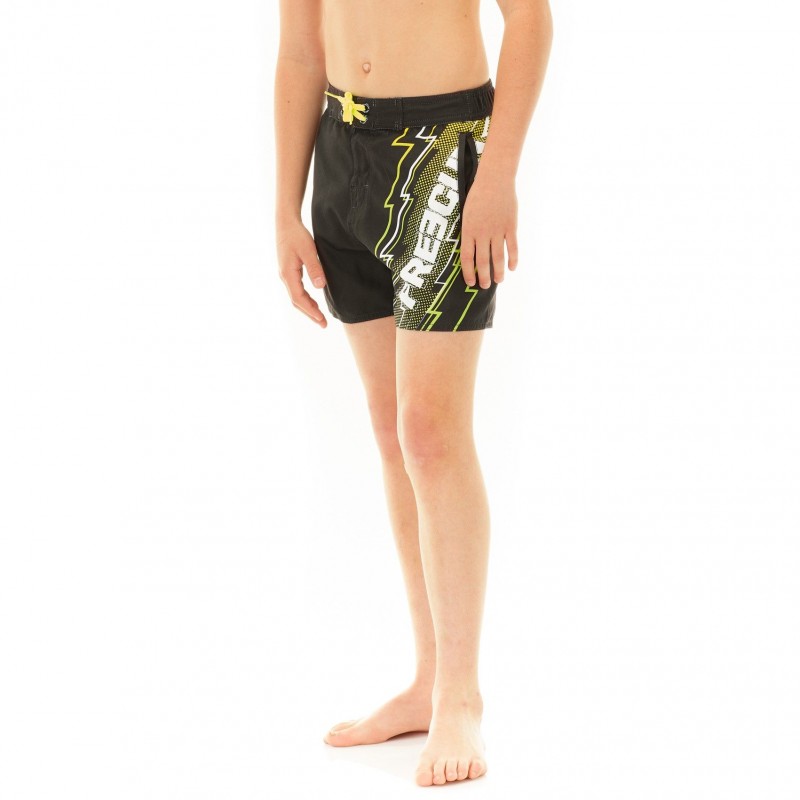 Boy's Boardshort half-elasticated belt Eclair Freegun - 3