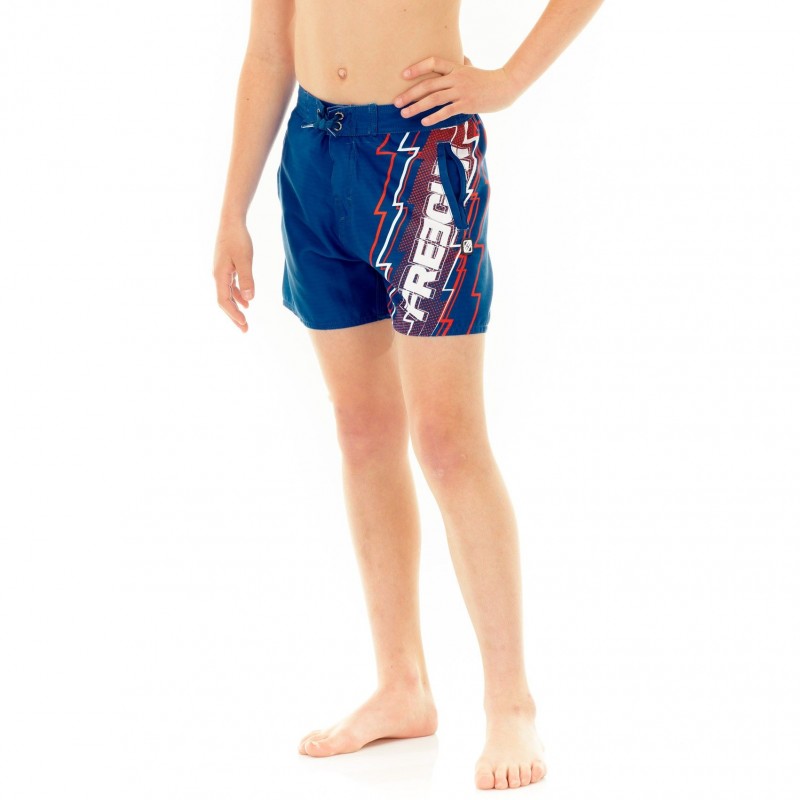 Boardshort Freegun court garçon ceinture demi-élastiquée Eclair Freegun - 3