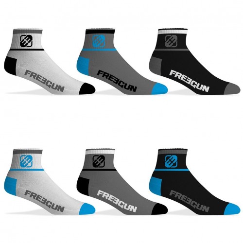 Lot de 6 Paires de Chaussettes Socquettes Freegun homme assorties Freegun - 1