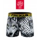 Men's Boxer made of recycled polyester Savage Animals Wolf