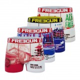 Lot de 4 Boxers Freegun homme Flag & Cities
