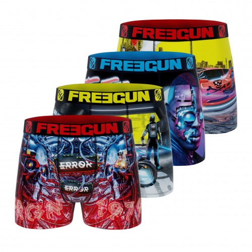 Boxer Garçon Freegun - Lot De 3, Motifs Naruto, Coupe Ajustée, élastique Large - Coton Doux - 7