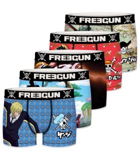 Lot de 5 Boxers Freegun garçon One Piece Freegun - 1