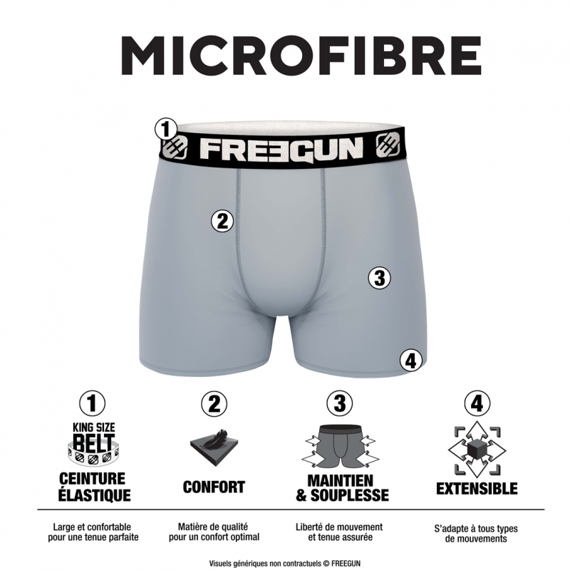Pack Surprise de 3 Boxers Freegun homme Freegun - 3