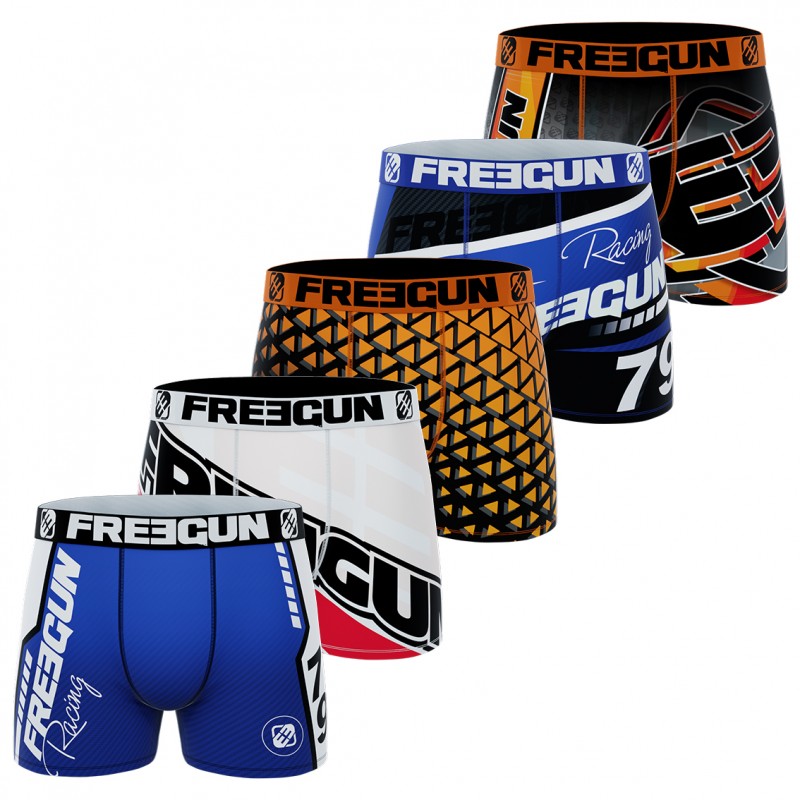 Set of 5 Men's Boxer Racing Freegun - 1