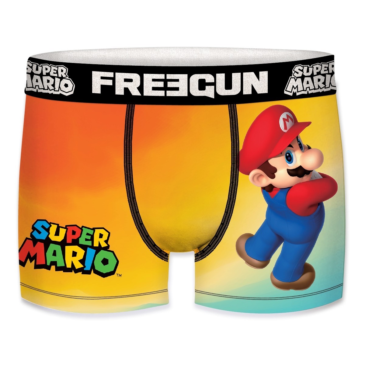 Biens bon marché FREEGUN Calecon Boxer Garcon Microfibre Super Mario ...