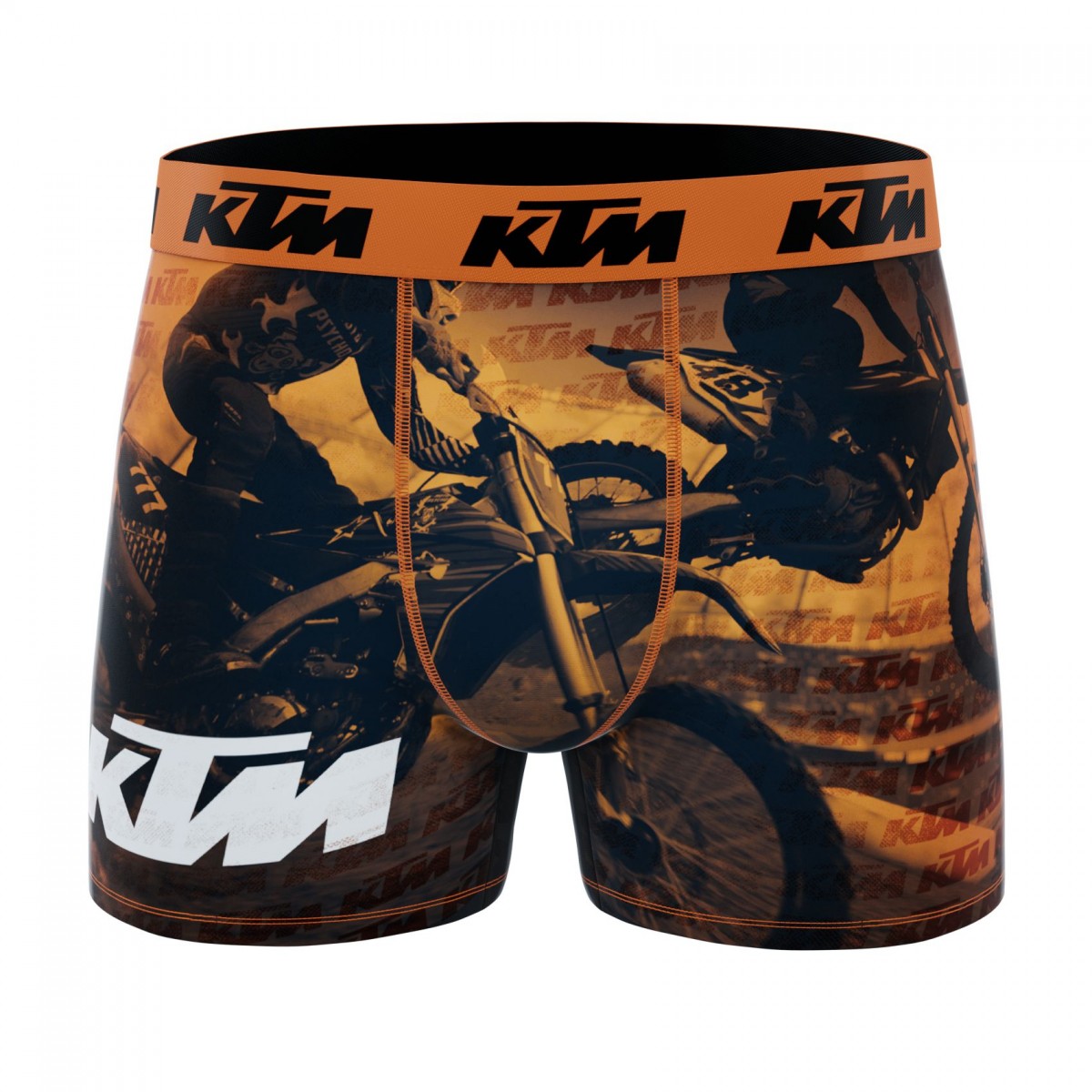 Lot de 2 caleçons bien ajustés sous-vêtements homme KTM avec logo