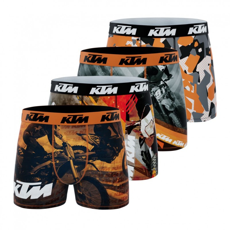 freegun Lot de 4 Boxers garçon Ktm Imprimé