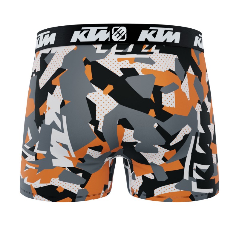 Lot de 4 boxers KTM noir, gris, blanc en coton homme Résultats