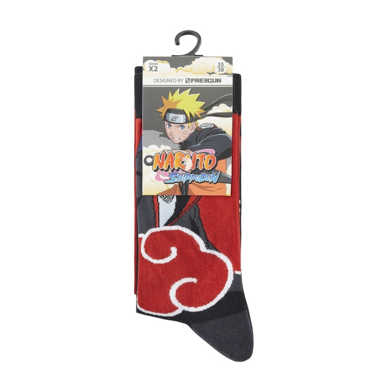 Lot de 8 paires de chaussettes Naruto Shippuden Homme Freegun - 16