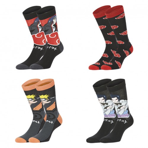 Lot de 8 paires de chaussettes Naruto Shippuden Homme Freegun - 2