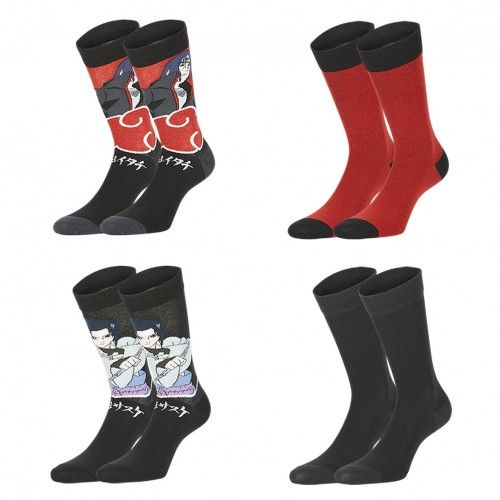 Lot de 4 paires de chaussettes Naruto Shippuden Garçon Freegun - 2