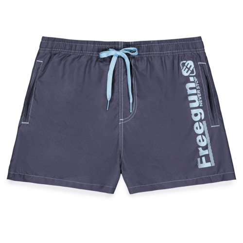 Boardshort court garçon avec ceinture demi-élastiquée Freegun - 1