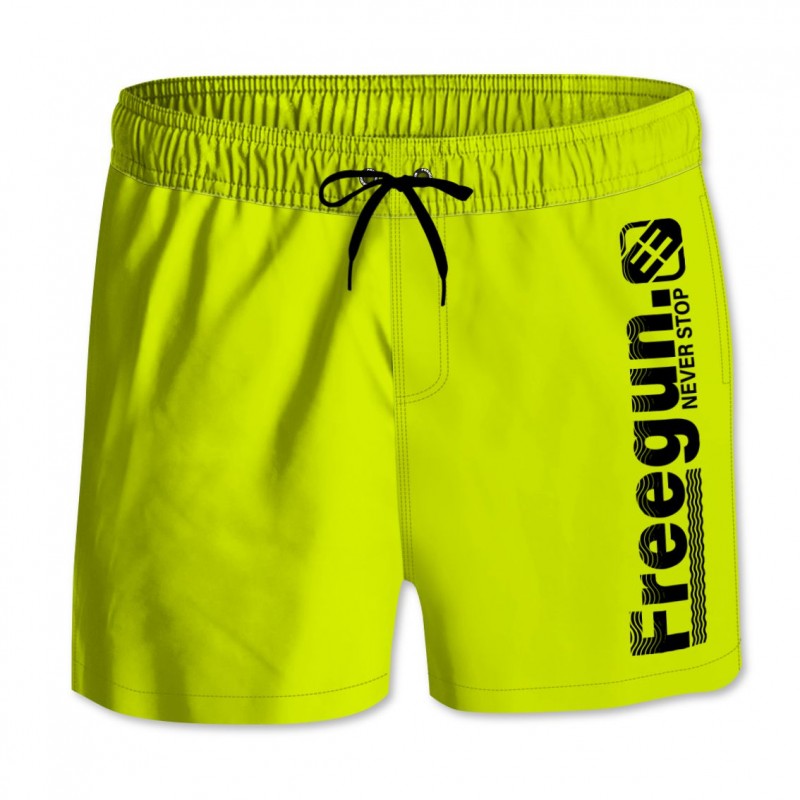 Boardshort court garçon avec ceinture demi-élastiquée Freegun - 3