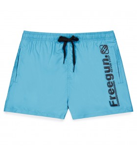 Boardshort court garçon avec ceinture demi-élastiquée Freegun - 1