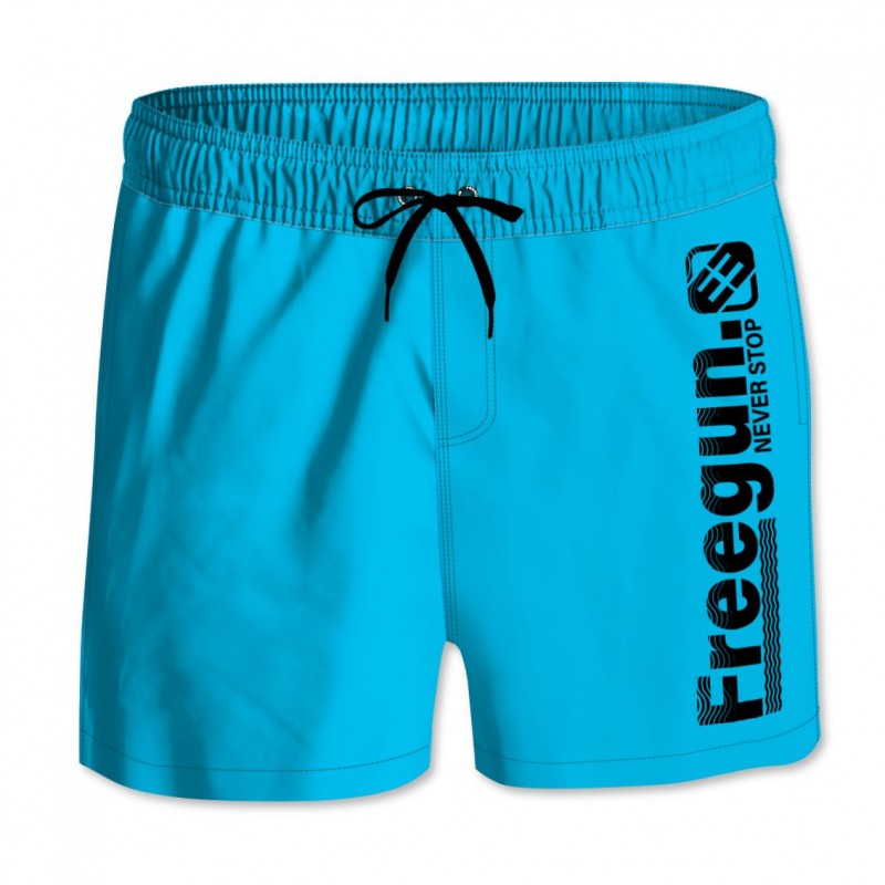 Boardshort court garçon avec ceinture demi-élastiquée Freegun - 3