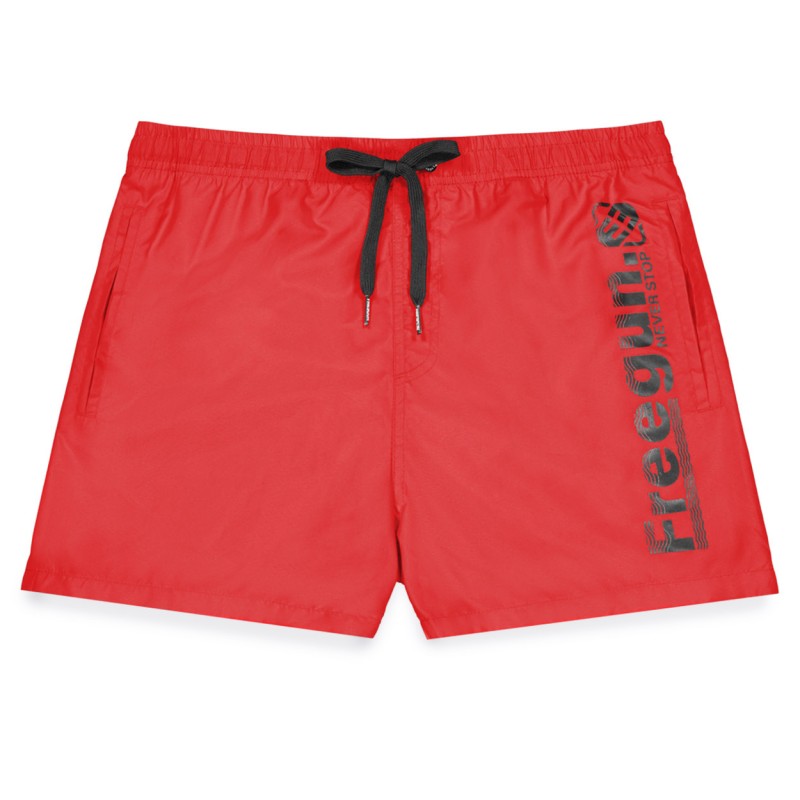 Boardshort court garçon avec ceinture demi-élastiquée Freegun - 1
