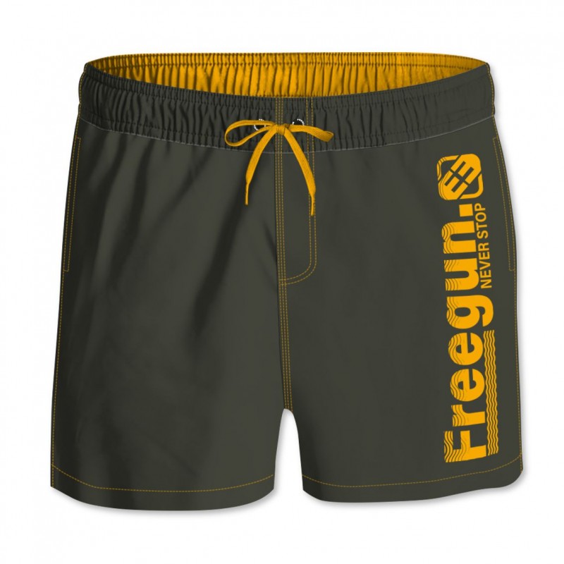 Boardshort court garçon avec ceinture demi-élastiquée Freegun - 3