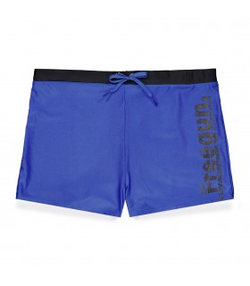 Boxer de bain garçon uni avec logo Freegun - 1