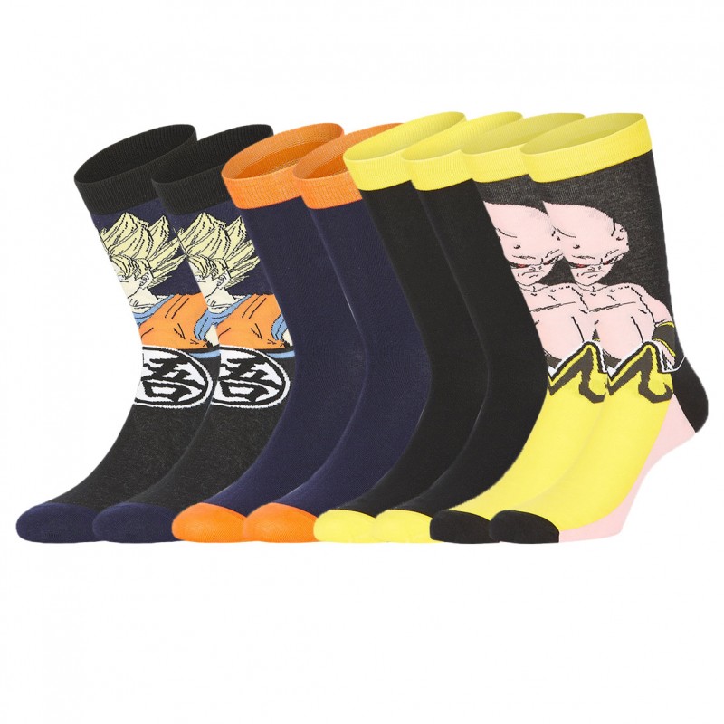 Lot de 4 paires de chaussettes Dragon Ball Z Garçon Freegun - 1