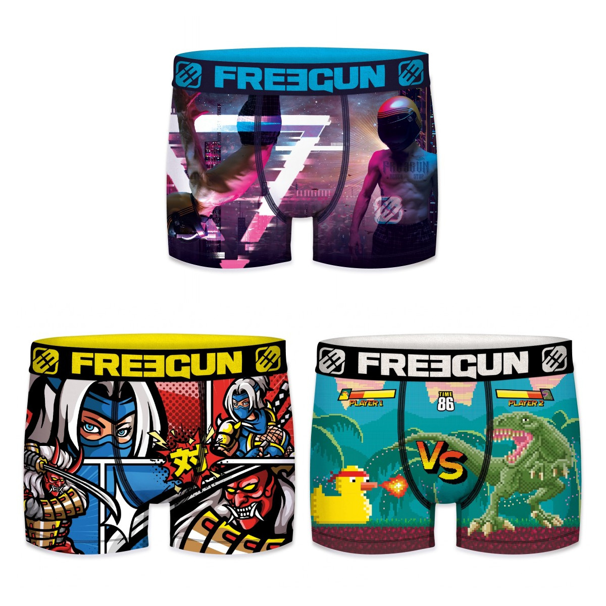 Lot de 3 Boxers homme Geek Gaming R sultats page pour Freegun