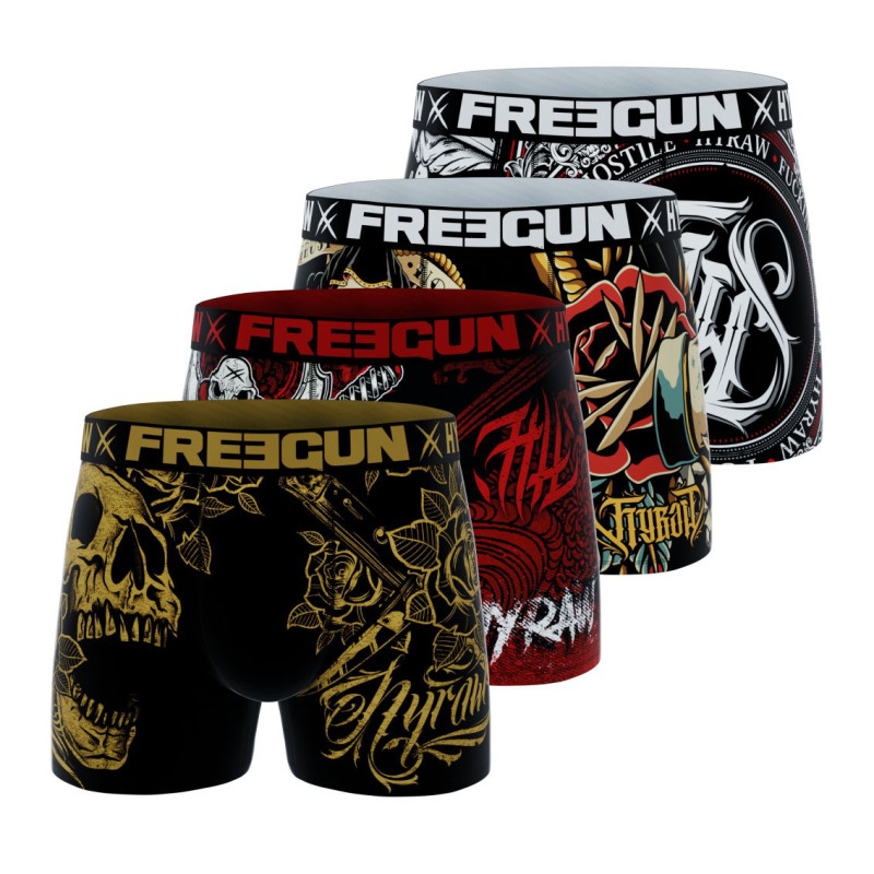 Lot de 4 boxers homme Hyraw Freegun - 1