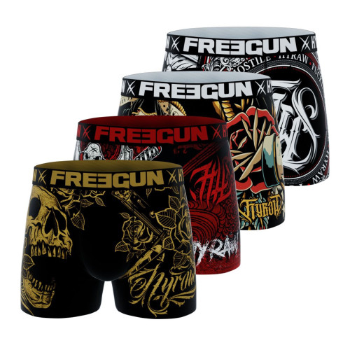 Lot de 4 boxers homme Hyraw Freegun - 1