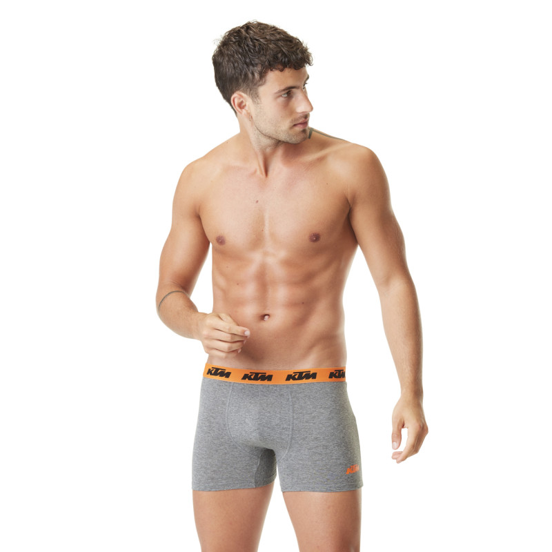 Lot de 4 boxers KTM noir, gris, blanc en coton homme KTM - 4