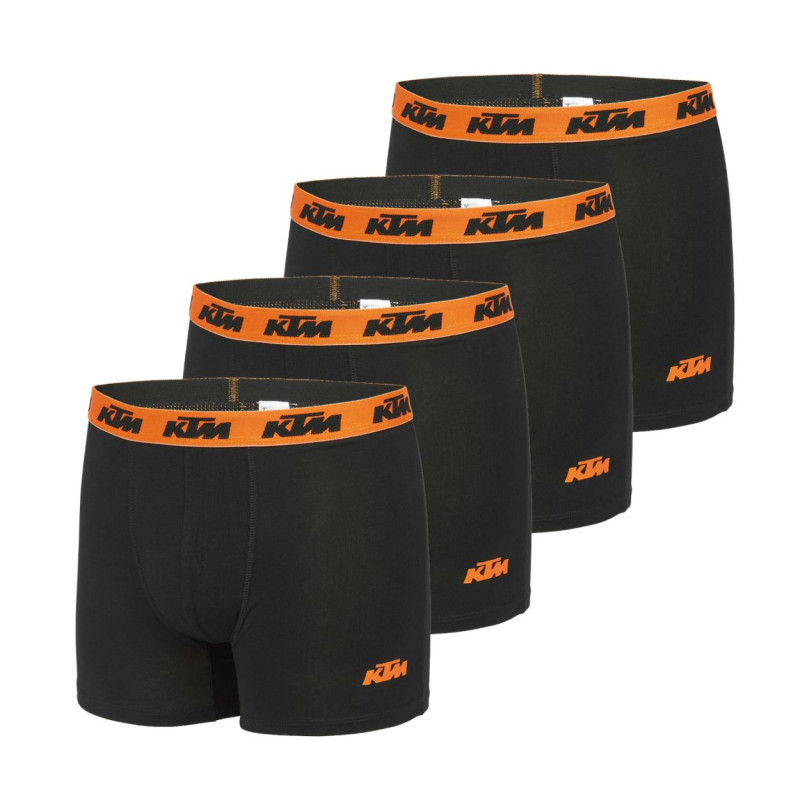 freegun Lot de 4 boxers KTM noir en coton homme