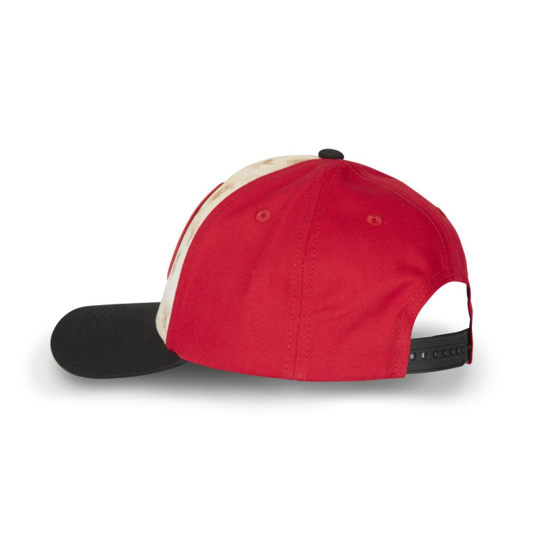 Casquette adulte baseball Freegun beige et rouge fermeture snapback One Piece Luffy Freegun - 4