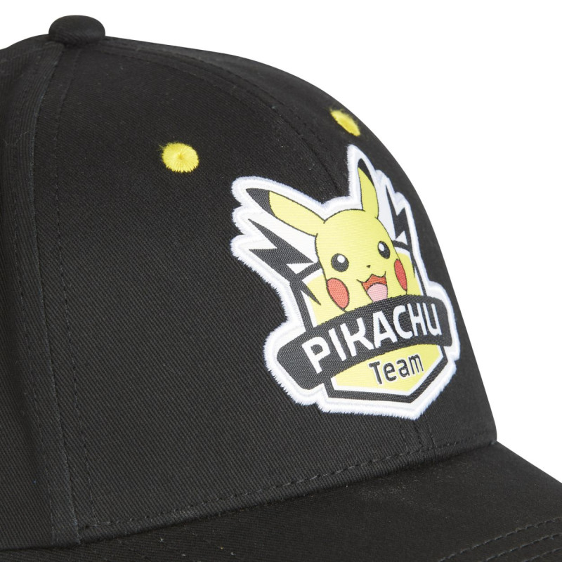 Casquette adulte baseball Freegun  noir fermeture snapback Pokémon Pikachu Freegun - 3