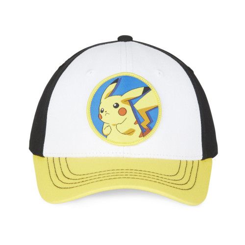 Casquette adulte baseball Freegun blanche fermeture snapback Pokémon Pikachu Freegun - 2