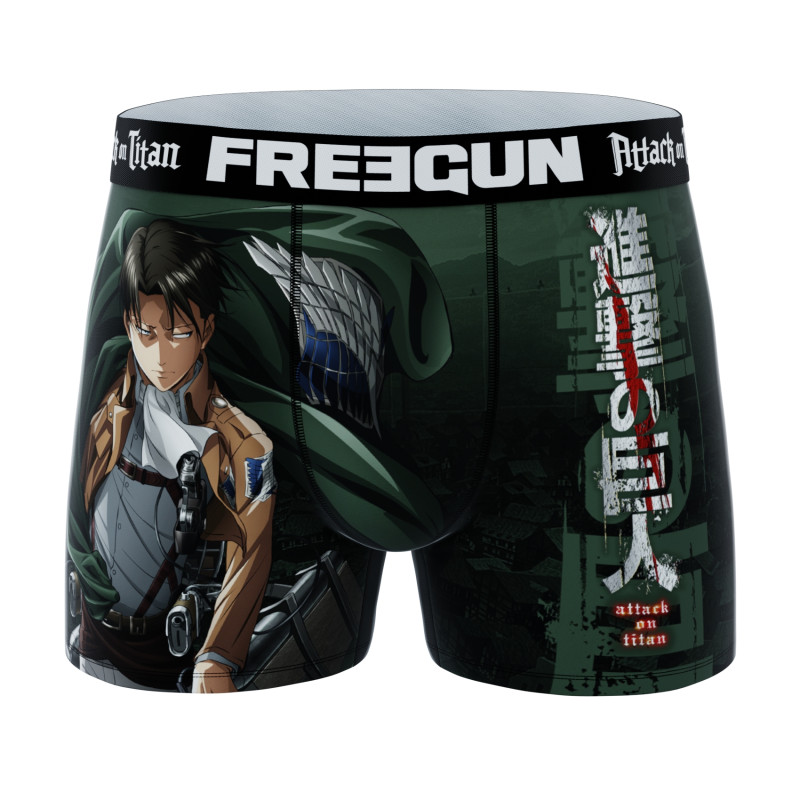 Lot de 3 boxers homme Attack On Titan Freegun - 3