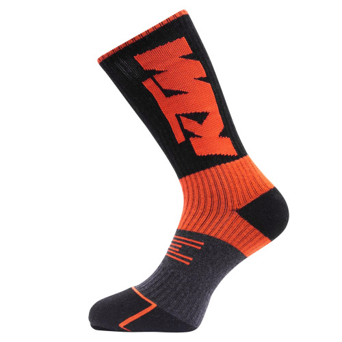 Lot de 6 paires de chaussettes tennis homme sport noir, orange KTM KTM - 3