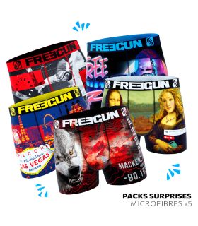 Pack Surprise de 5 Boxers Freegun homme Freegun - 1
