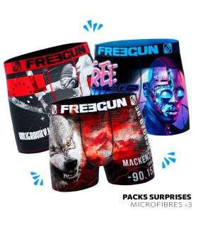 Pack Surprise de 3 Boxers Freegun homme Freegun - 1