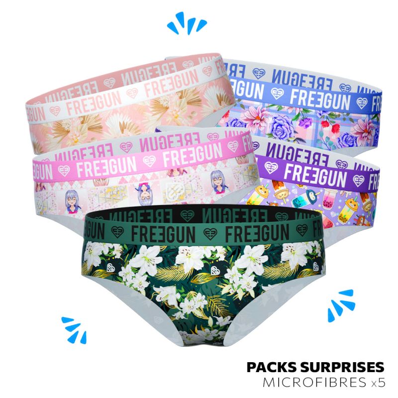 Pack Surprise de 5 culottes Freegun femme Freegun - 1