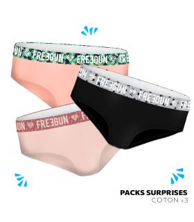 Pack Surprise de 3 culottes Freegun coton femme Freegun - 1