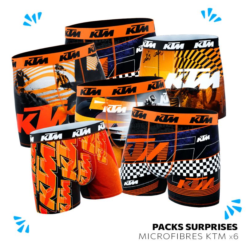Pack surprise de 6 boxers homme KTM - 1