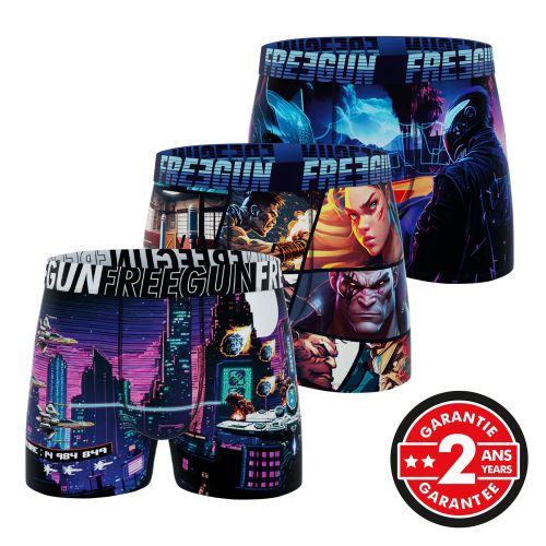 Lot De 3 Boxers Freegun – Collection Assassin's Creed – Neufs