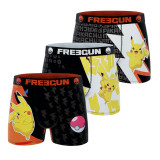 Lot de 3 Boxers Garçon Microfibre Pokemon Pikachu | FREEGUN