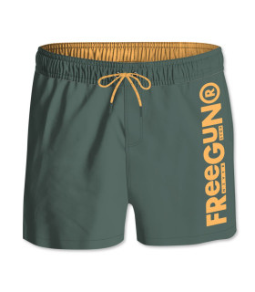 Short de bain enfant Vert et Jaune | FREEGUN Freegun - 1