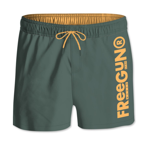Short de bain enfant Vert et Jaune | FREEGUN Freegun - 1